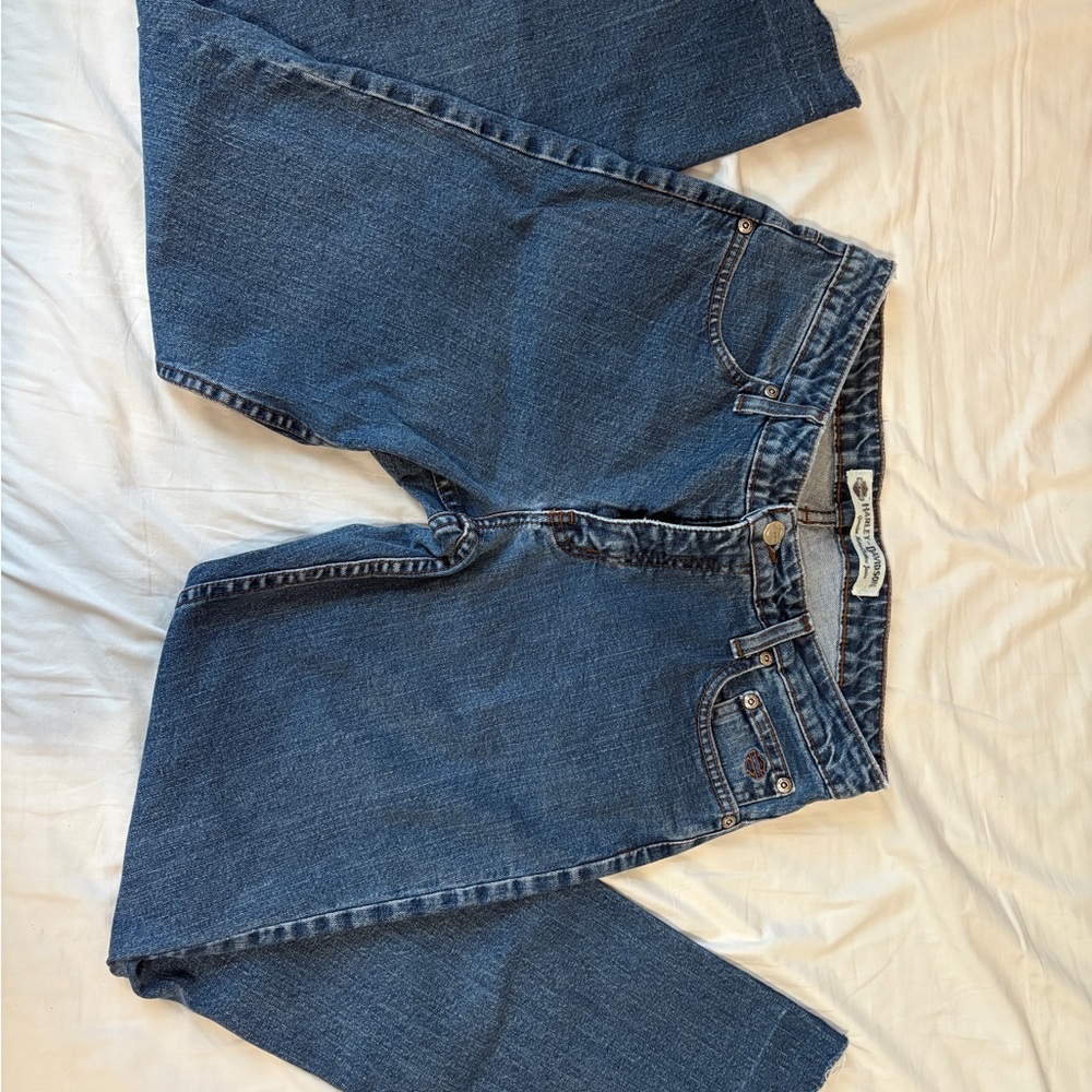 Harley-Davidson Blue Denim Fabric